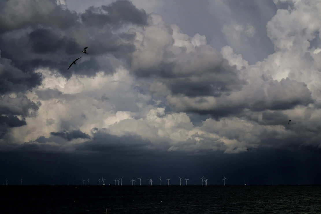 Offshore wind storm