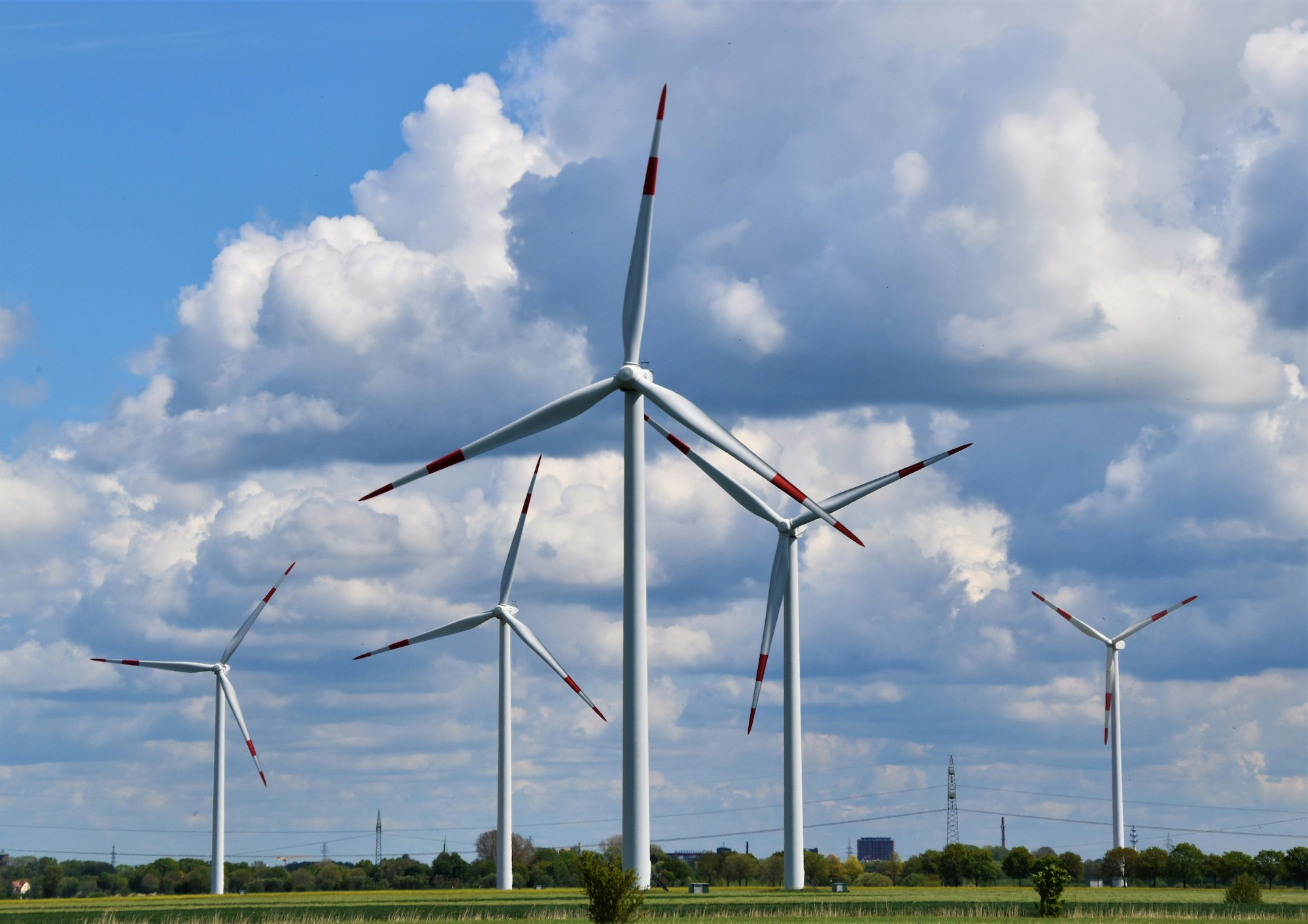 Operating wind farm